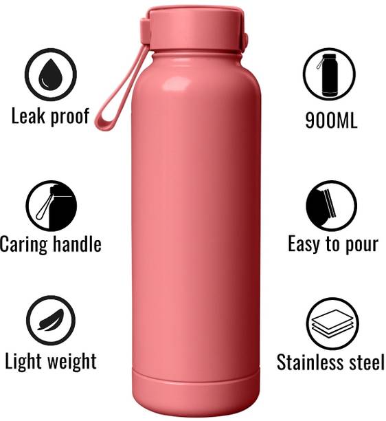 SLOVIC Cold & Hot Insulated Water Bottle-Perfect for Gym, Office & Outdoors 900 ml Bottle
