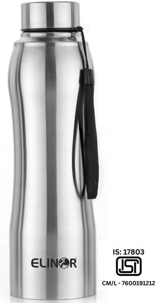 ELINOR SINGLE WALL STEEL BOTTLE WITH DORI CAP FOR EVERYDAY USE AT HOME OFFICE AND GYM 1000 ml Steel Bottle
