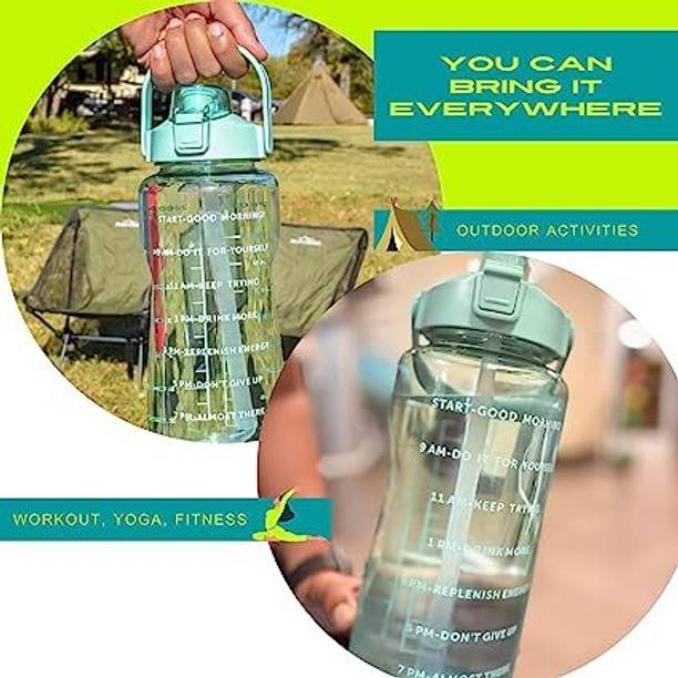 SeaRegal Large-Capacity Water Bottle Motivational Water Bottle 2000 ml Bottle 2000 ml Plastic Bottle