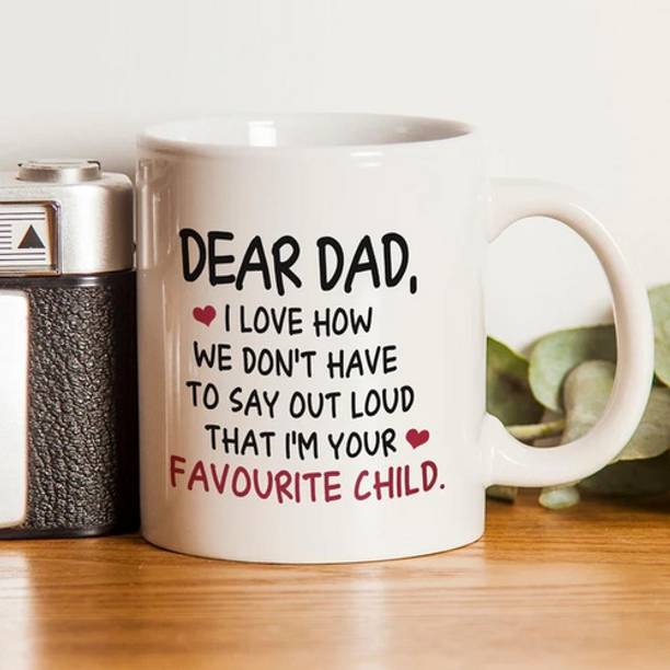 BabitaMART Dad's Favourite Child Coffee Ceramic Coffee Mug