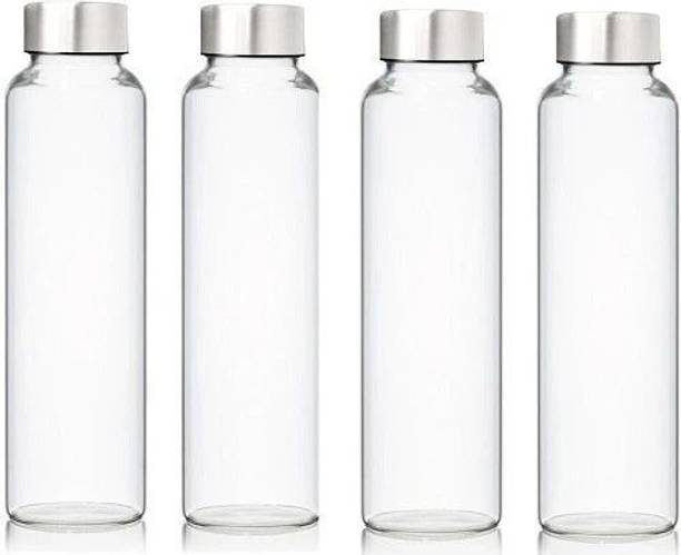 TRU'S Borosilicate Glass water Bottle, Leak proof for Hot & Cold Drinks 750 ml Glass Bottle