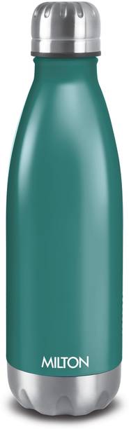 MILTON Duo DLX 750 Thermosteel Water Bottle, ISI Certified, 24 Hr Hot and Cold 700 ml Steel Flask