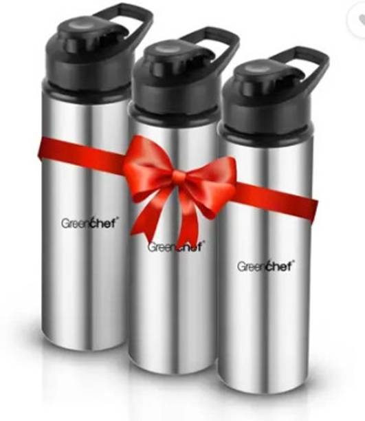 Greenchef Stainless Steel Quench Water bottle Pack of 3 900ML 900 ml Bottle