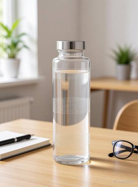 HEALTH TAG Food Grade 0.75 Liter Round Glass Water Bottleboy 750 ml Glass Bottle