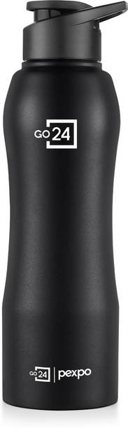 pexpo BISTRO Stainless Steel Leakproof Fridge Sipper Water Bottle for Home, Office 1000 ml Steel Bottle