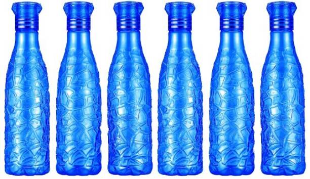 Anzal ZIG-ZAG Pattern Multicolor Drinking Water Bottles 1000 ml Bottle 1000 ml Bottle With Drinking Glass