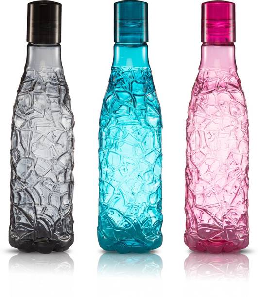 prayati Stylish crystal design fridge water bottle set for multipurpose use 1000 ml Bottle