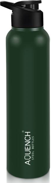 AQUENCH LEAN 1L Stainless Steel Bottle Green Coloured Water Bottles 1000 ml Steel Bottle