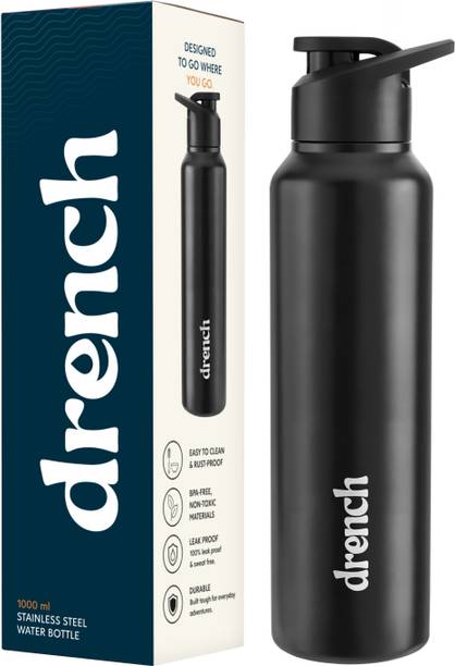 Drench Classic Sipper 1000 ml Stainless Steel Bottle