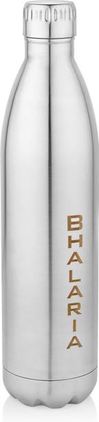 bhalaria Thermo Steel 24 Hours Hot & Cold Double Walled Leak Proof Vacuum Flask 1000 ml Bottle