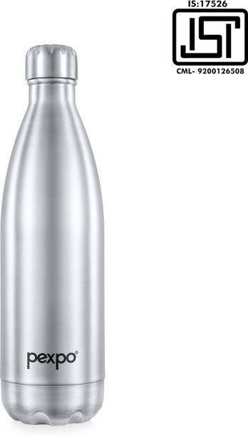 pexpo 24 Hrs Hot and Cold ISI Certified , Electro Vacuum insulated Water Bottle 750 ml