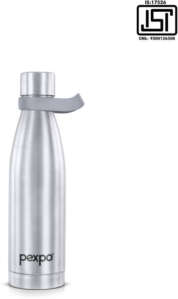 pexpo 24 Hrs Hot and Cold ISI Certified , Evoke Vacuum insulated Water Bottle 500 ml Flask