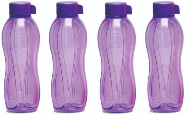 TUPPERWARE Aquasafe 1L plastic round bottle set of 4 1000 ml Bottle