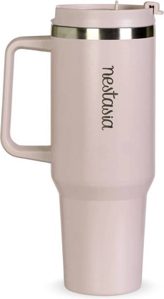 Nestasia GripSip 40 Insulated Tumbler With Side Handle Rosy Taupe 1200 ml Stainless Steel Bottle