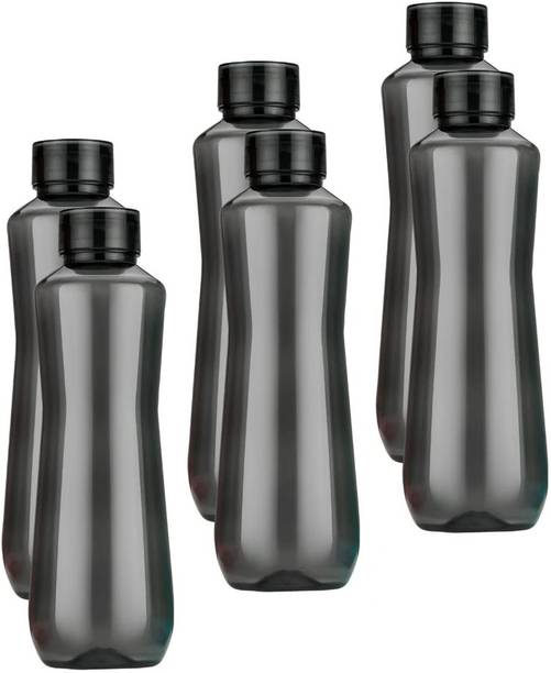 DIPZONVILLA Premium Transparent H2O printed Fridge, Home, Outdoor, Office Water bottle 1000 ml Bottle