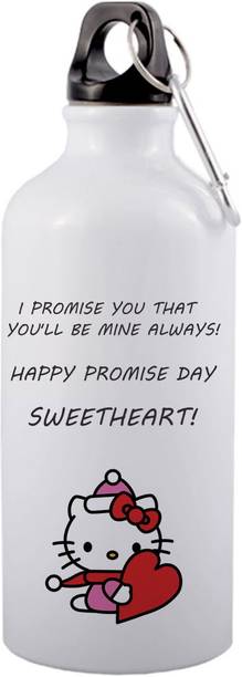 EchoPrints best happy promise day mug gift you will be mine always on 650 ml Aluminium Bottle