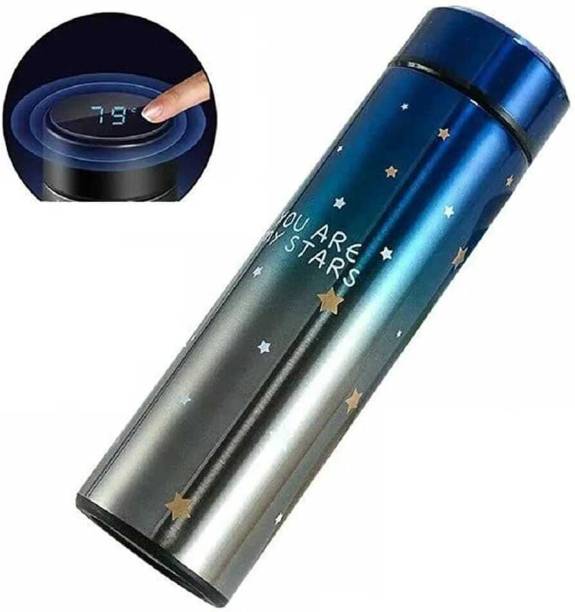 JK Sales StainlessSteel Star Printed Insulated WaterBottle with Smart Temperature Display 500 ml Bottle