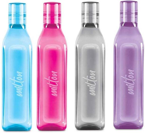MILTON Prive Pet Water Bottle, 1 Litre, Grey | BPA Free | Food Grade | Leak Proof 1000 ml Bottle