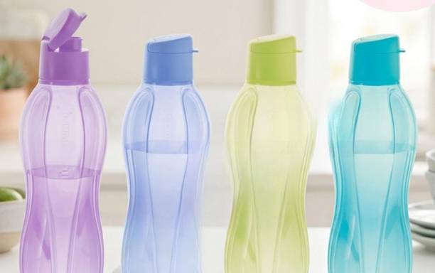 TUPPERWARE 750ml flip new colours pack of 4 750 ml Plastic Bottle