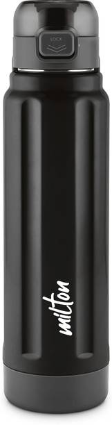 MILTON Taurus 900 Steel Thermoware Inner Stainless Steel Water Bottle 665 ml Black 665 ml Bottle