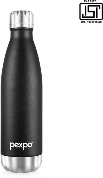 pexpo 500 ml 24 Hrs Hot & Cold ISI Certified , Electro Vacuum insulated Water Bottle 500 ml Flask