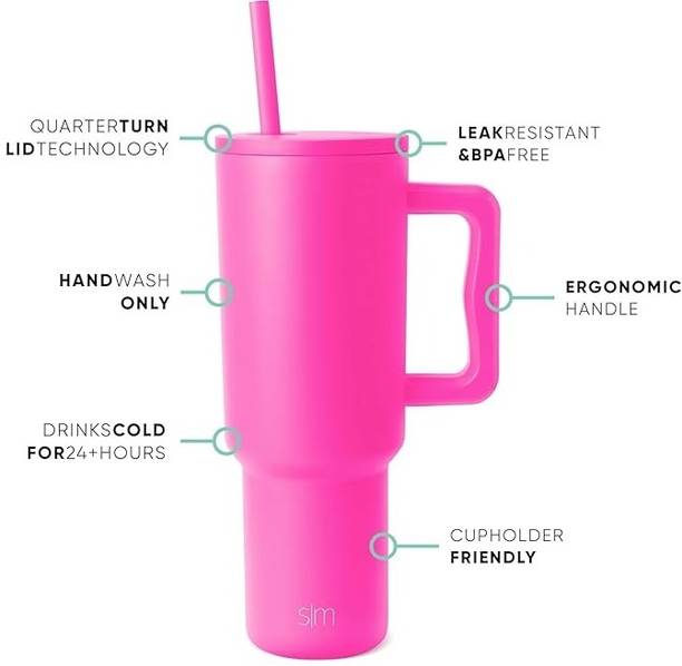 AyalCo Tumbler with lid and Straw 1200ML Cup Stainless ...