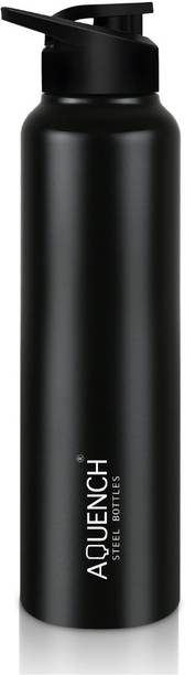 AQUENCH Stainless Steel Black Coloured Water Bottles 950 ml Steel Bottle