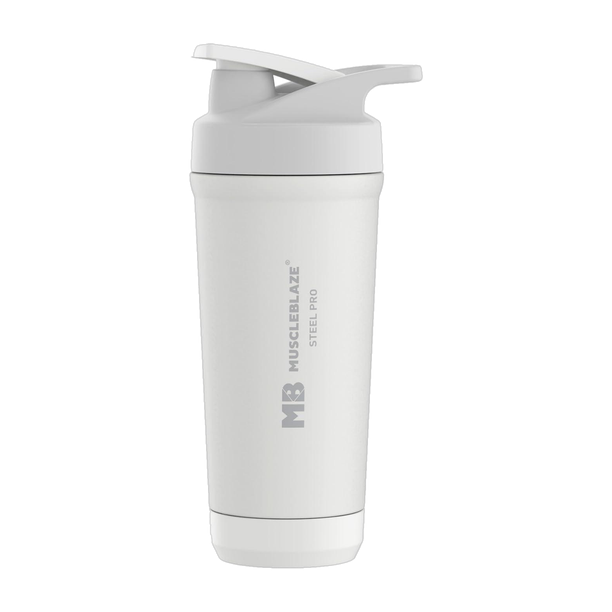 MUSCLEBLAZE Stainless Steel Gym Shaker Pro 700 ml Stainless Steel Shaker