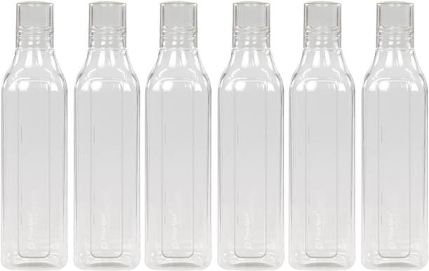 Pearlpet Cubic BPA-free Plastic Water Bottle , Fridge Bottle 1 Litre 1000 ml