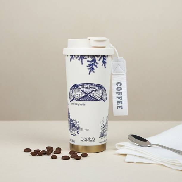 jMilan Tumbler Flask Insulated Coffee Tumbler,Double Wall VacuumIn sulated Leakproof 550 ml Stainless Steel Shaker