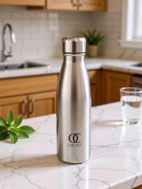 Omichef Ozone Leak-Proof 1 L Stainless Steel Water Bottle BPA-Free 1000 ml Steel Bottle