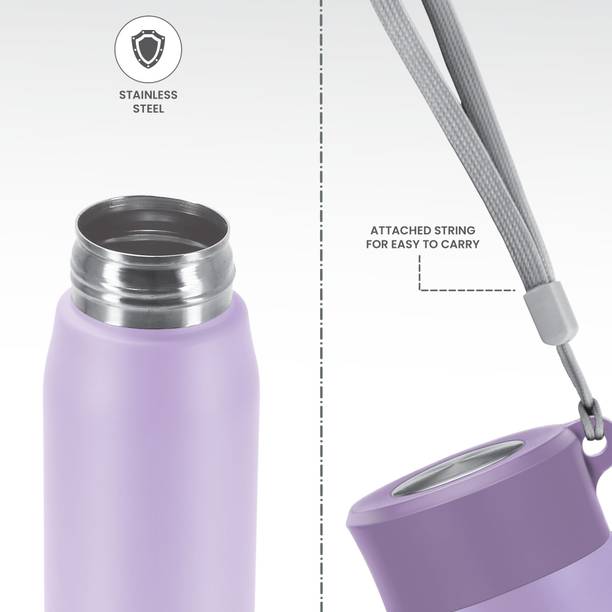 MILTON Handy 650 Stainless Steel Water Bottle, Purple 690 ml Bottle