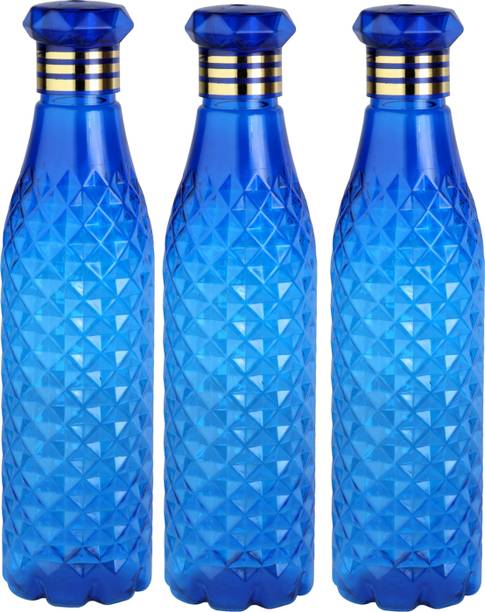 Anzal Crystal Blue Water Bottle for Fridge Unbreakable 1000 ml Bottle