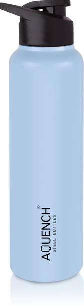 AQUENCH LEAN 1L Stainless Steel Blue Coloured Water Bottles 1000 ml Steel Bottle