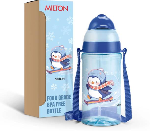 MILTON Smilo 450 Sipper Water Bottle for School Kids | BPA Free, Leak Proof & Durable, 438 ml Plastic Bottle