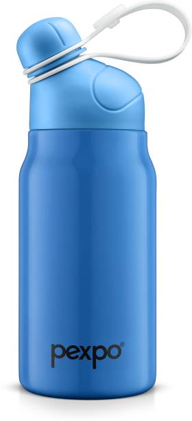 pexpo 425ml Vacuum Insulated Water Bottle, Stainless Steel 24 Hrs Hot & Cold, Piano 425 ml Flask