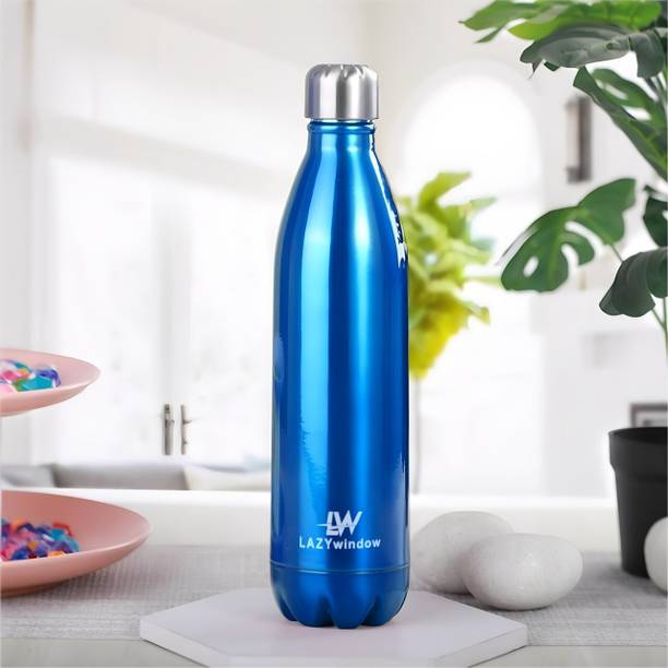 LAZYwindow Thermosteel Flask Bottle | 304 SS Water Bottle | Up To 50 Hrs Hot & Cold 1000 ml Stainless Steel Flask