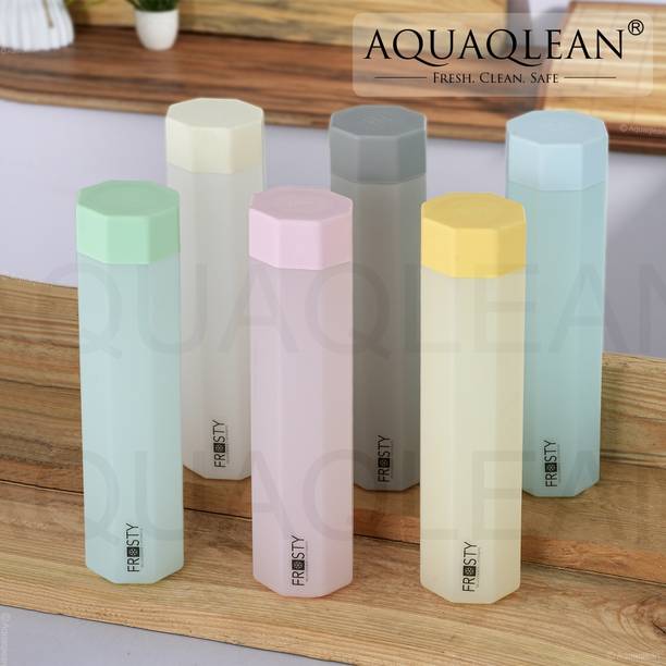 NAVYUG Frosty Plastic Food Grade Fridge Square Water Bottle Gift Set 1000 ml Bottle