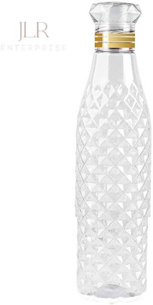 JLR Enterprise Plastic Fridge Water Bottle Set Of 1, Crystal Diamond Texture Design 1000 ml Bottle