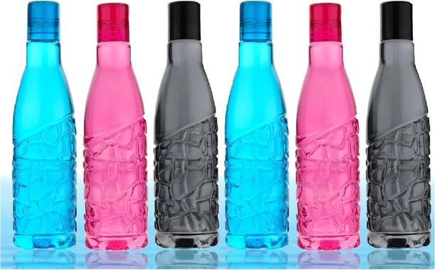 eShree Iconic design Bottle Set of 6, Office Bottle Gym Bottle 1000 ml Bottle 1000 ml Plastic Bottle