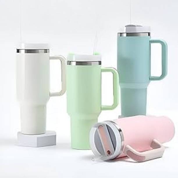 Uniphy Stainless Steel Insulated Tumbler with Handle & Straw, Double Wall 1.2L Flask 1.2 ml Stainless Steel Bottle