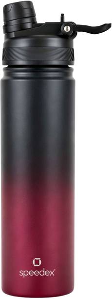 SPEEDEX Vacuum Insulated Hot & Cold Bottle, Dual Sipper for Office & Gym 650 ml Stainless Steel Flask