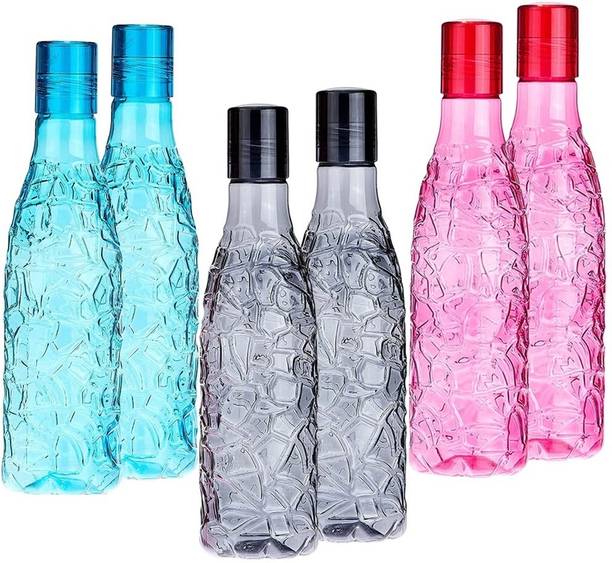 DIPZONVILLA Premium Plastic Fridge crystal Lightweight and Portable Design Water Bottle 1000 ml Bottle
