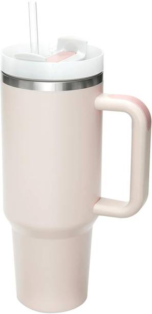 supriya Stainless Steel Vacuum Insulated Tumbler with Straw and Lid & Handle Plastic Tumbler