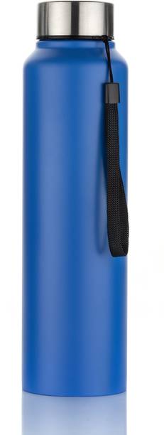 ELINOR NEW STEEL WATERBOTTLE IN BLUE COLOR WITH DORI CAP FOR ADULTS AND KIDS 1000 ml