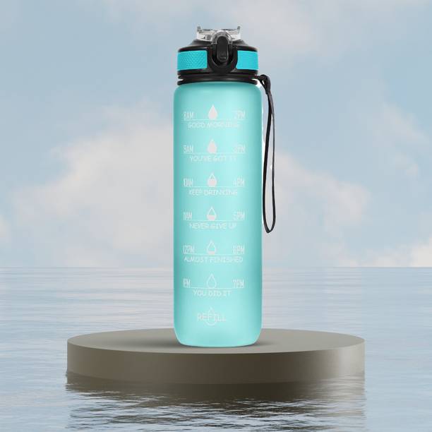 Solara Sipper Water with Motivational Time Marker, Leakproof, office, Gym, 1 L