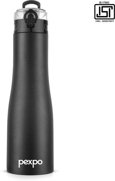 pexpo MONACO Stainless Steel Leakproof Fridge Sipper Water Bottle for Home, Office 970 ml Bottle