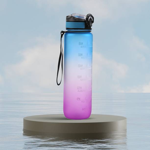 Solara Sipper Water with Motivational Time Marker, Leakproof, office, Gym, 1 L