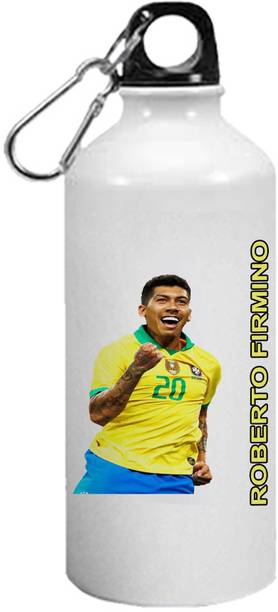 CHARMING Roberto Firmino Aluminium Printed Sport Bottle for Hiking, Travelling 600 ml Sipper