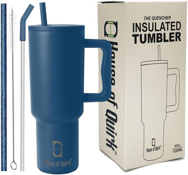 HOUSE OF QUIRK 1200ML Stainless Steel Tumbler Hot and Cold with Handle 1200 ml